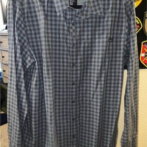 5.11 Tactical Blue and Gray Plaid Shirt